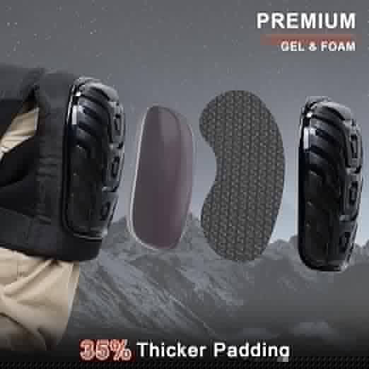 HOLULO Knee pads for men and women, construction knee pads for work, featuring upgraded adjustable extension straps and non-slip, durable, and comfortable foam gel knee pads. ﻿